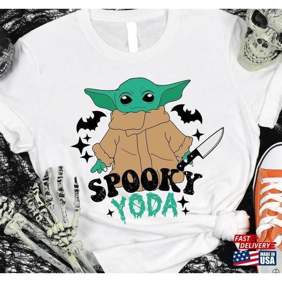 Tops - Halloween Spooky Yoda Shirt Fantasy Movie Inspired Party Outfit Classic